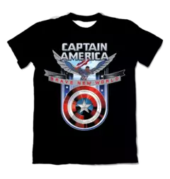 Camisa Admirável Mundo Novo - Sam Wilson Brasão - comprar online