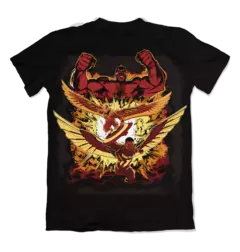Camisa Admirável Mundo Novo - Explosão Hulk Vermelho Costas - comprar online