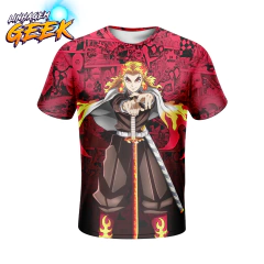 Camisa Mangá Kyojuro Rengoku