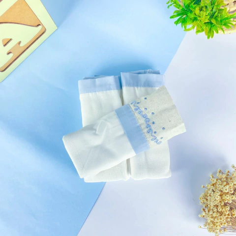 FRALDA 70X68 CM C/3 UN LT NATURE ABB BORDADA