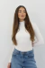 BODY MANGA LONGA DECOTE COSTAS BRANCO - TYLI STORE