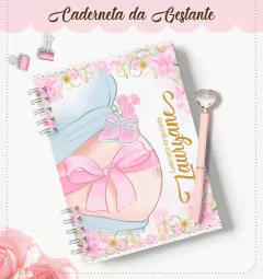 CADERNETA DA GESTANTE - LAÇO ROSA