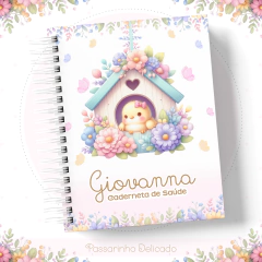 CADERNETA VACINAÇÃO - PASSARINHO DELICADO