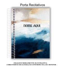 PORTA RECITATIVOS - AZUL ESCURO