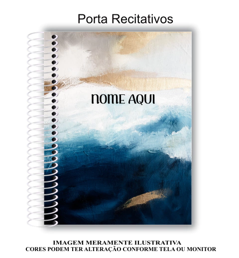 PORTA RECITATIVOS - AZUL ESCURO