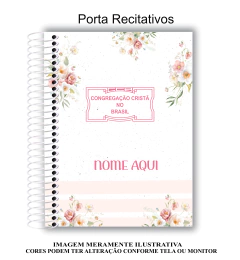 PORTA RECITATIVOS - FLORAL ROSA