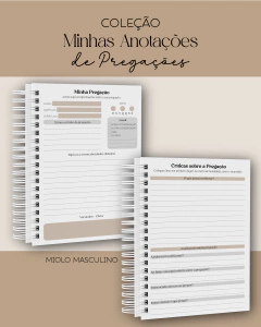 CADERNO PREGAÇÃO - ELISEU - Bibi Mimos Personalizados