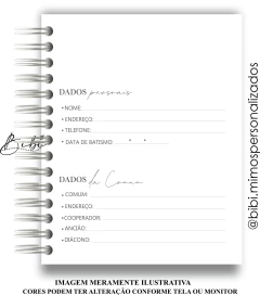 ANOTAÇÃO DO CULTO - BOSQUE - Bibi Mimos Personalizados