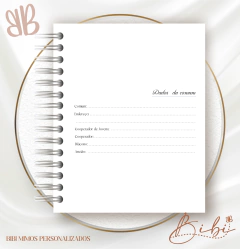 REGISTRO REUNIÃO DE JOVENS E MENORES - FLORAL - Bibi Mimos Personalizados