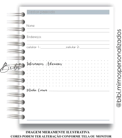 ENCARREGADO ENSAIO - PRETO NOTAS BRANCAS - Bibi Mimos Personalizados