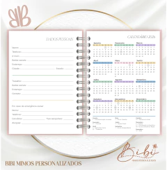 AGENDA 2026 2DPP - BORBOLETA - Bibi Mimos Personalizados