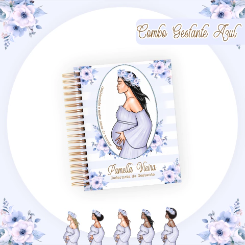 CADERNETA DA GESTANTE - AZUL