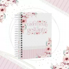 CADERNETA DA GESTANTE - FLORAL ROSA