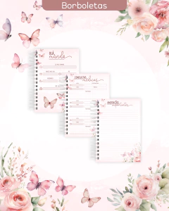 CADERNETA VACINAÇÃO - BORBOLETAS na internet