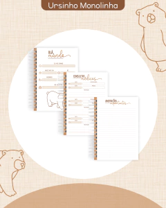 CADERNETA VACINAÇÃO - URSINHO MONOLINHA na internet
