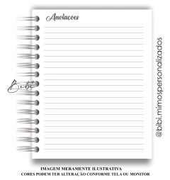PLANNER DA ORGANISTA - ADRIANA - Bibi Mimos Personalizados