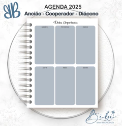 AGENDA ANCIÃO COOPERADOR DIÁCONO - PRETO DOURADO - Bibi Mimos Personalizados