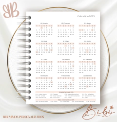 ESTUDOS LIBRAS - FLORAL BORBOLETA ROSA - Bibi Mimos Personalizados