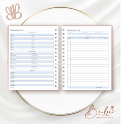PLANNER FINANCEIRO - FLORAL - Bibi Mimos Personalizados