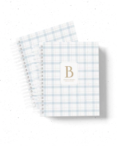 CADERNETA VACINAÇÃO - MINIMALISTA QUADRICULADO - comprar online