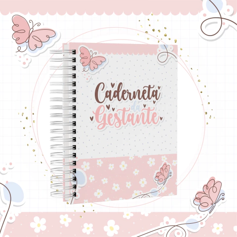 CADERNETA DA GESTANTE - BORBOLETA