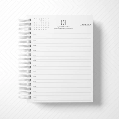 AGENDA 2026 - ABSTRATO MASCULINO - Bibi Mimos Personalizados