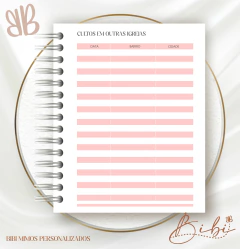 ANOTAÇÃO DO CULTO - LAÇO FLORAL - loja online