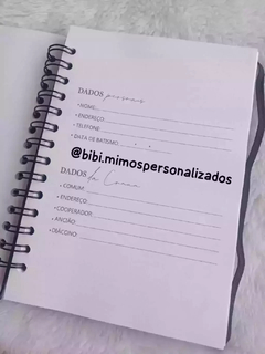 ANOTAÇÃO DO CULTO - ROSA - Bibi Mimos Personalizados