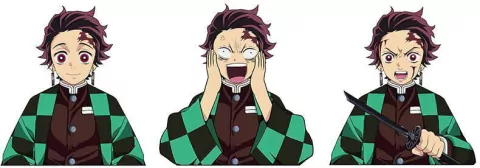 Tanjiro Kamado - Demon Slayer (Sticker 3D)