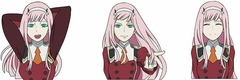 Zero Two - Darling in the Franxx (Sticker 3D)