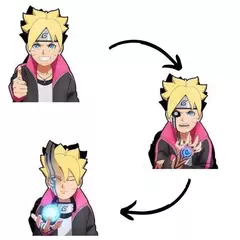 Boruto (Sticker 3D) - comprar online