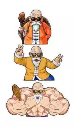 Roshi - Dragon Ball Z (Sticker 3D)