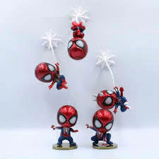 Spiderman chibis, con base y con iman (Figuras) - comprar online