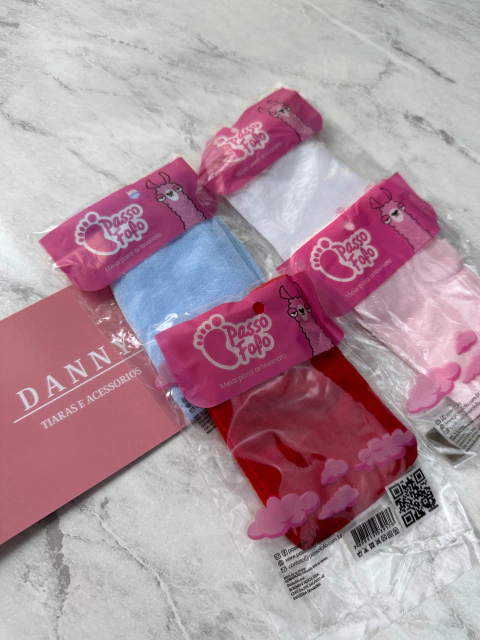 KIT MEIA PASSO FOFO 4 CORES