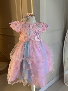 Vestido candy color bordado TAM 1 e 2 - Danny Agostini