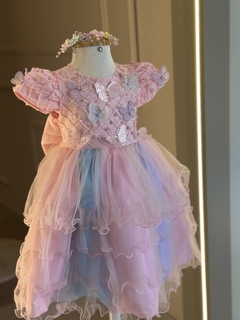 Vestido candy color bordado TAM 1 e 2 - loja online