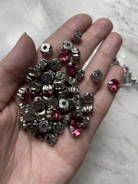 ENGRAMPADO REDONDO 8MM ROSA 30 GRAMAS