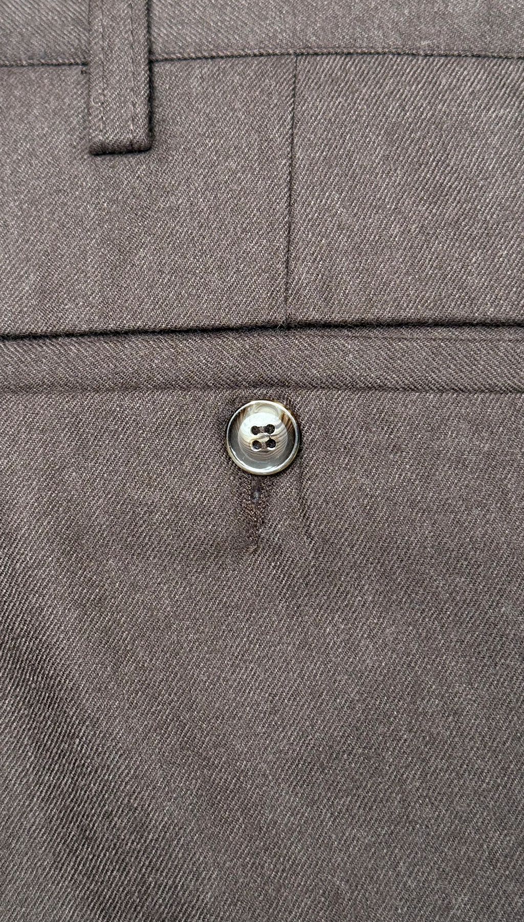 Pantalón de Cheviot Marrón