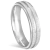 Aliança de Namoro Diamantada com Frisos Prata 950 4,5mm - comprar online