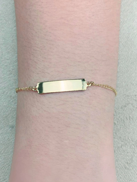 Pulseira Groumet c/ Chapa