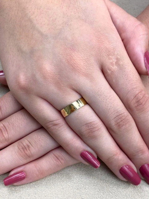 Aliança Abaulada Ouro 18k 4,9mm