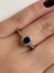 Anel Formatura Oval Azul Escuro Cravejado - comprar online