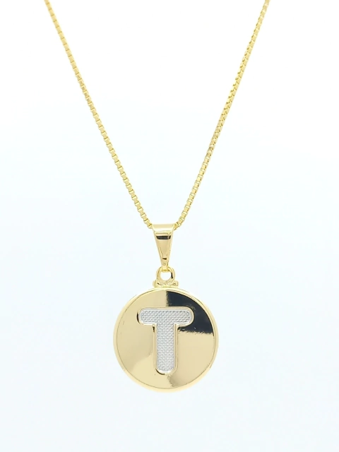 Pingente Redondo Letra - comprar online