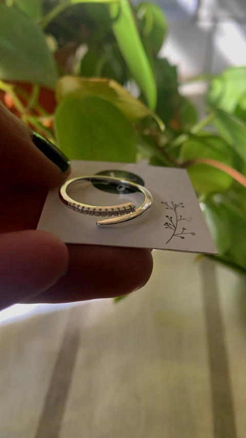 Anillo Semi Abierto Micropave 18 mm AB - comprar online