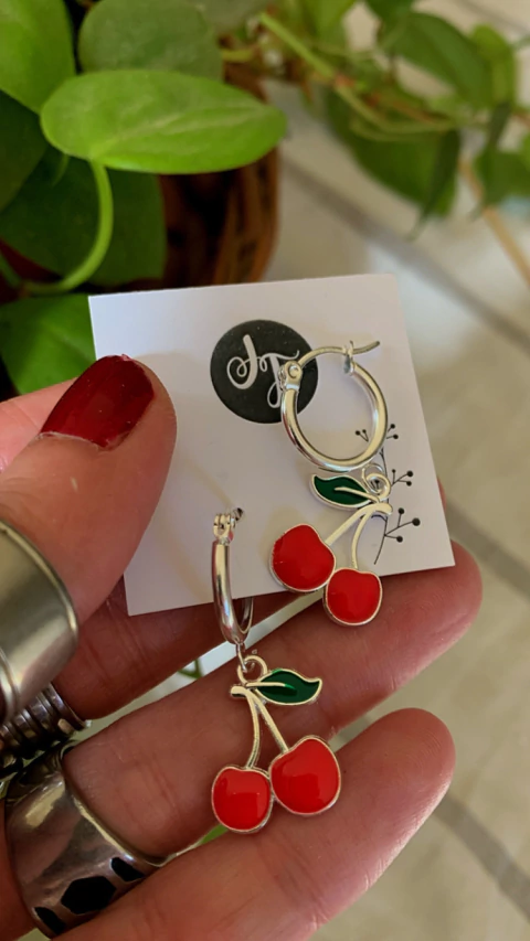 Argolla Cherry Esmaltada AB