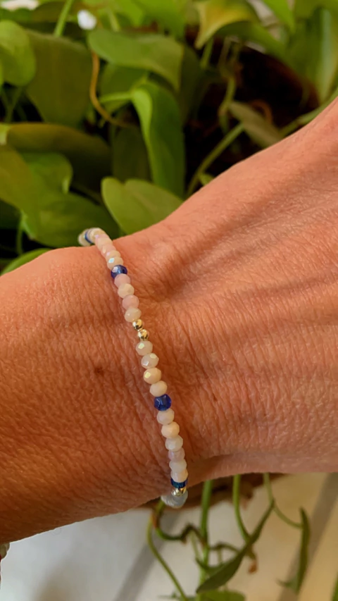 Pulsera Mix Cristales Pastel Tornasol