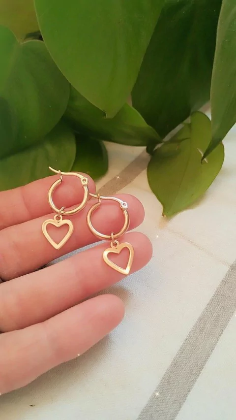 Argolla Dije Corazón Calado A.R.