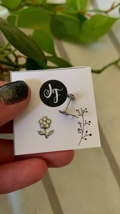 Abridor Flor Strass AC (PRECIO PAR)