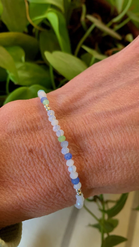 Pulsera Cristales Pastel Tornasol