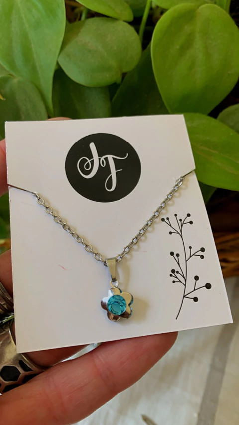 Conjunto Flor Cubic Celeste AC